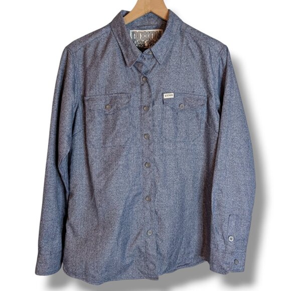 Dixxon Flannel Co D-Tech Blue Sanchos Tacos Yardbird Long Sleeve Men's Large